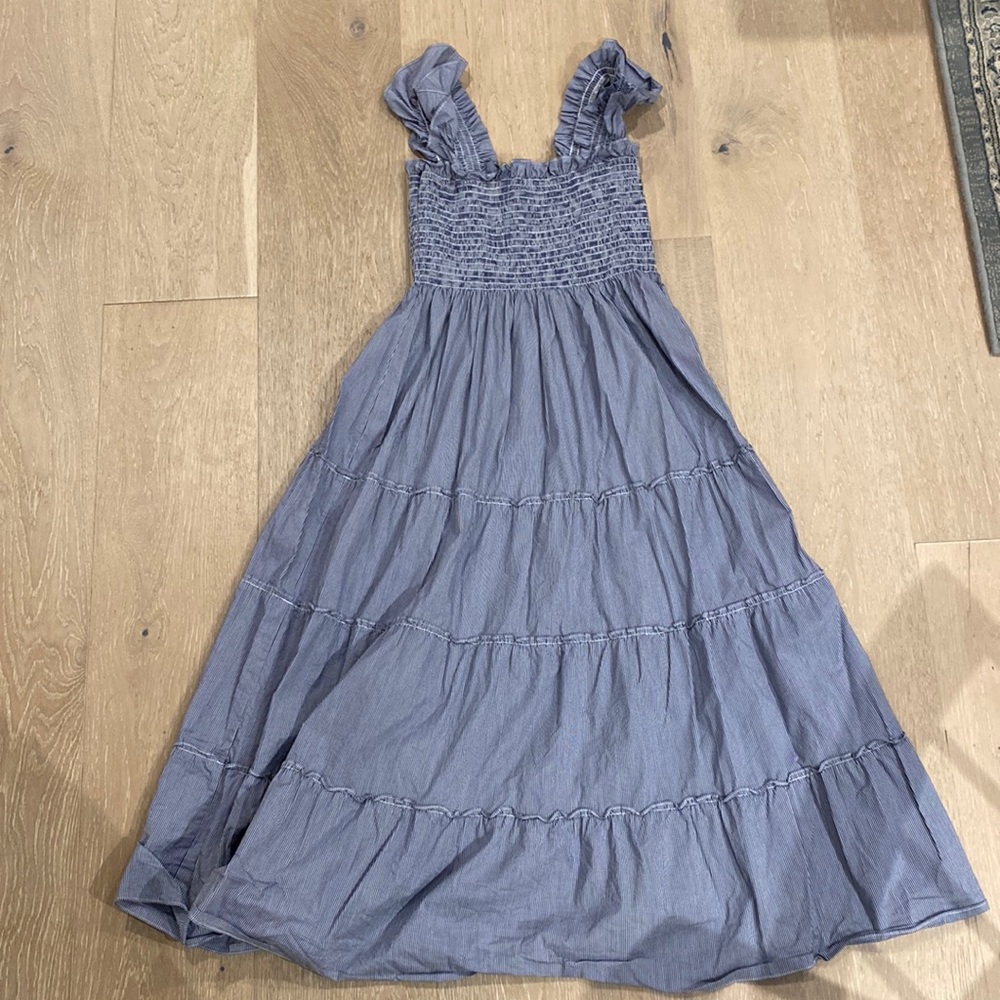 Ellie Blue Gingham Nap Dress